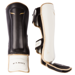 Protège tibias & pieds ELION Audace – Black and White – Offre partenaire club -10%