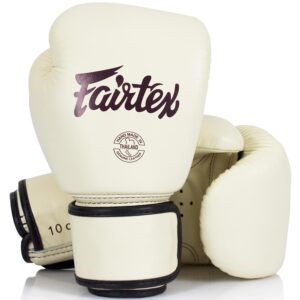 Gants de Boxe FAIRTEX FXV16 – Blanc Crème – Offre partenaire club -10%