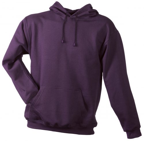 Sweat shirt à capuche sportwear personnalisable homme hexagone combat blue aubergine