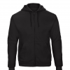 Sweat à capuche zippé homme sportwear personnalisable hexagone combat black