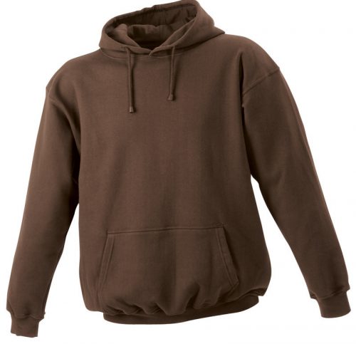 Sweat shirt à capuche sportwear personnalisable homme hexagone combat brown