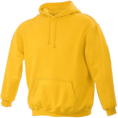 Sweat shirt à capuche sportwear personnalisable homme hexagone combat yellow gold