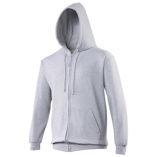 Sweat shirt capuche zippé personnalisable homme grey heather