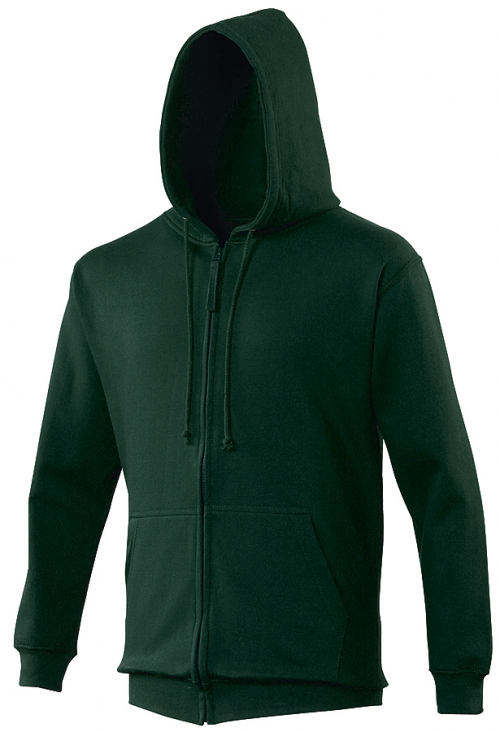 Sweat shirt capuche zippé personnalisable homme green forest