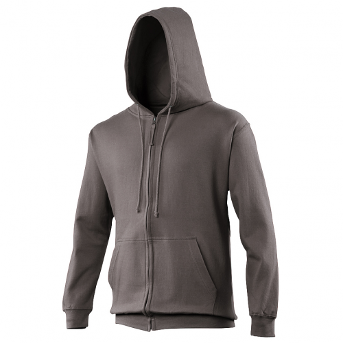 Sweat shirt capuche zippé personnalisable homme grey steel