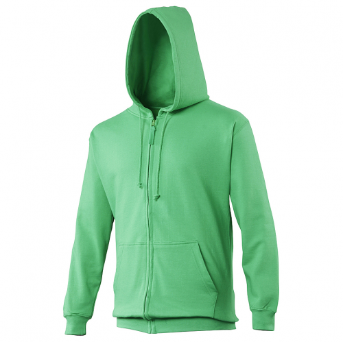 Sweat shirt capuche zippé personnalisable homme green kelly