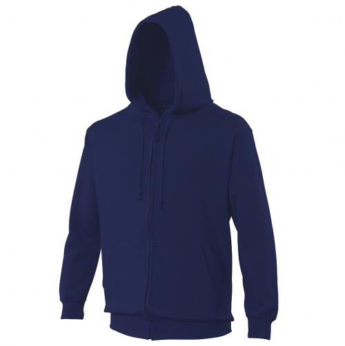 Sweat shirt capuche zippé personnalisable homme blue navy oxford