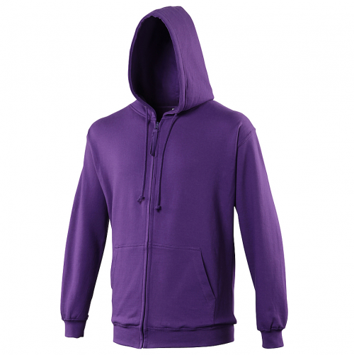 Sweat shirt capuche zippé personnalisable homme blue purple