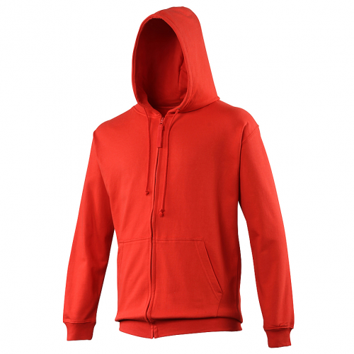 Sweat shirt capuche zippé personnalisable homme red fire