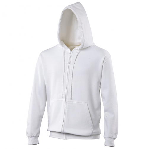 Sweat shirt capuche zippé personnalisable homme white artic