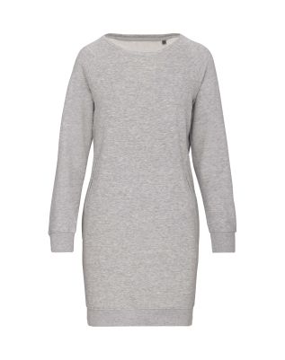 Robe 100% coton sportwear femme hexagone combat grey heather light