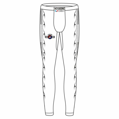 Legging personnalisé Carcans Fight Club blanc face