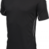 t-shirt bi matière personnalisable homme black-grey silver