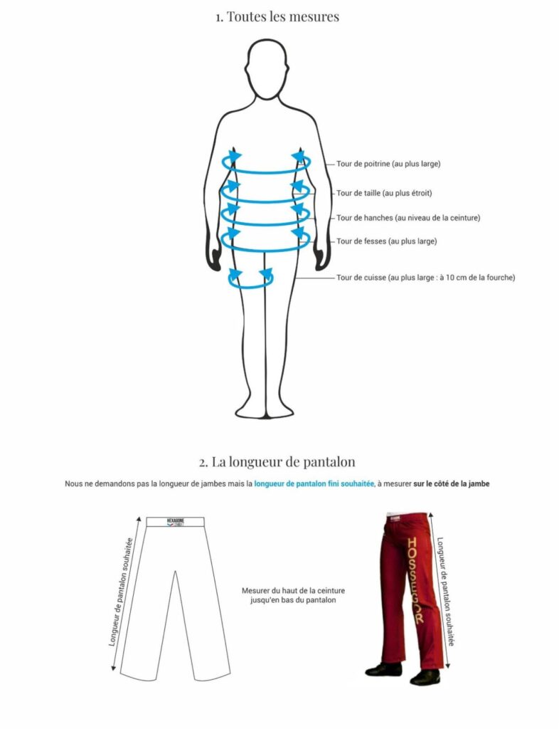PRISE DE MESURE - TENUE LONGUE