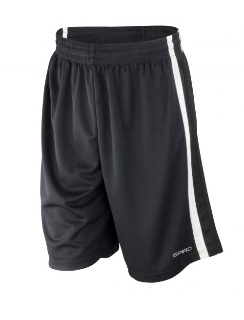 Short quick dry personnalisable homme hexagone combat black-white