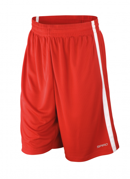 Short quick dry personnalisable homme hexagone combat red-white