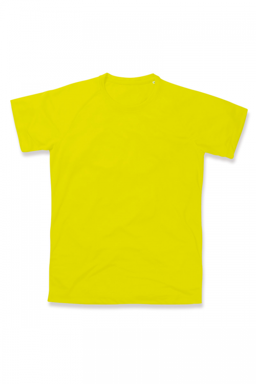 t-shirt pro active sportwear personnalisable femme hexagone combat yellow cyber
