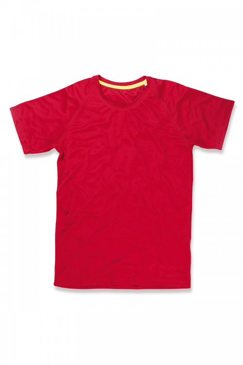 t-shirt pro active sportwear personnalisable femme hexagone combat red crimson