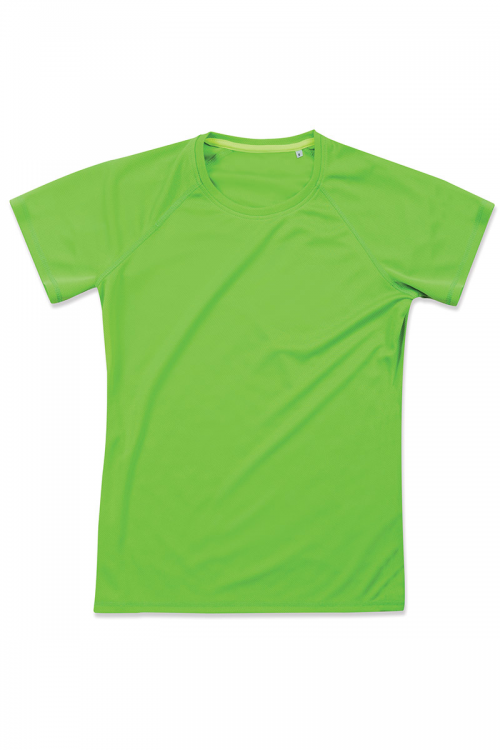 t-shirt femme pro active sportwear personnalisable femme hexagone combat green kiwi