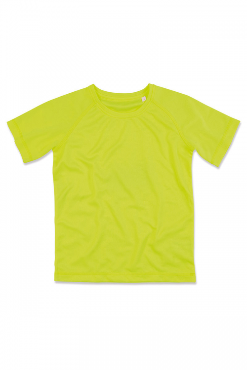 t-shirt respirant enfants hexagone combat jaune