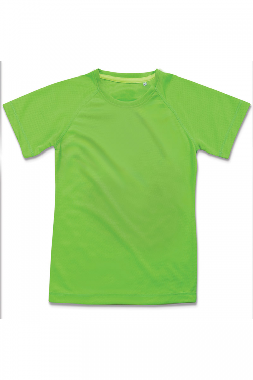 t-shirt enfant pro active sportwear personnalisable hexagone combat green kiwi