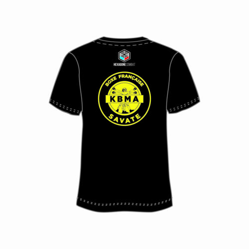 t-shirt personnalisé savate boxe française KBMA Hexagone combat dos