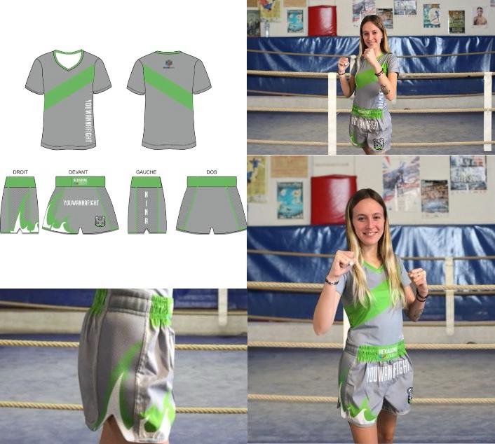 tenue de kick boxing personnalisée