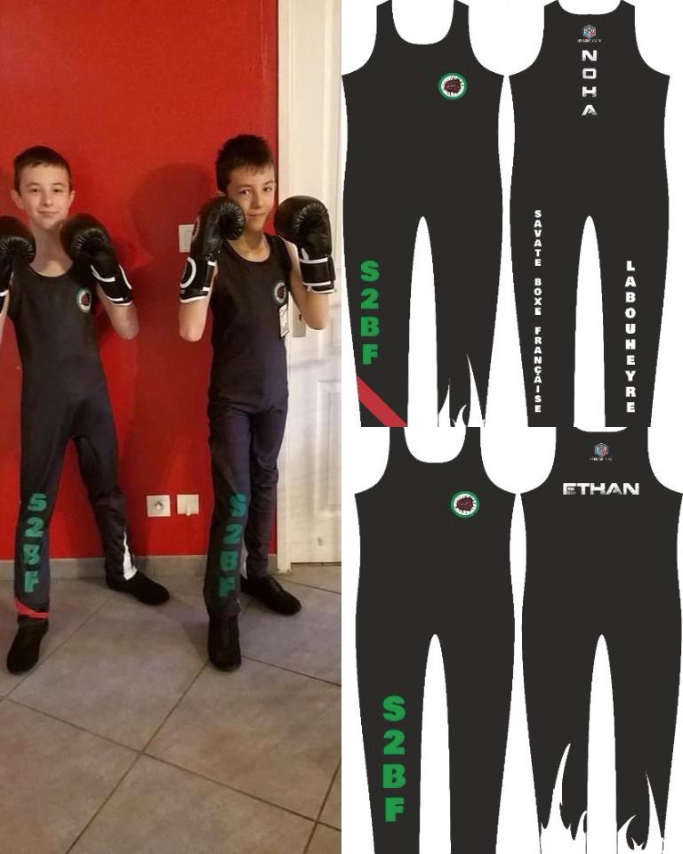 tenue de savate boxe française personnalisée