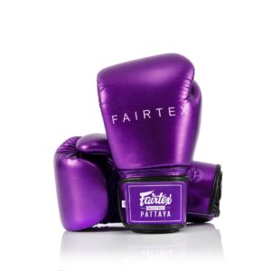 Gants d’entrainement FAIRTEX METALLIC VIOLET – Offre partenaire club -10%