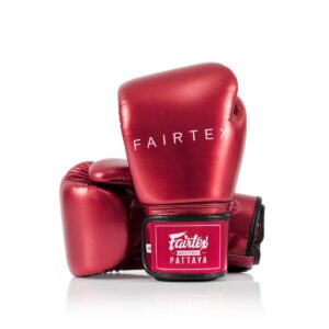 Gants d’entrainement FAIRTEX METALLIC ROUGE – Offre partenaire club -10%