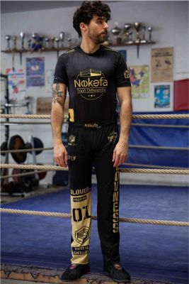 pantalon et tshirt homme de Savate Boxe Française Nokefa Hexagone Combat