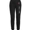 pantalon de jogging coton noir personnalisé RECBF Hexagone Combat face