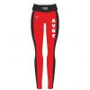 legging de savate boxe francaise modèle femme personnalisé avbf hexagone combat rouge face