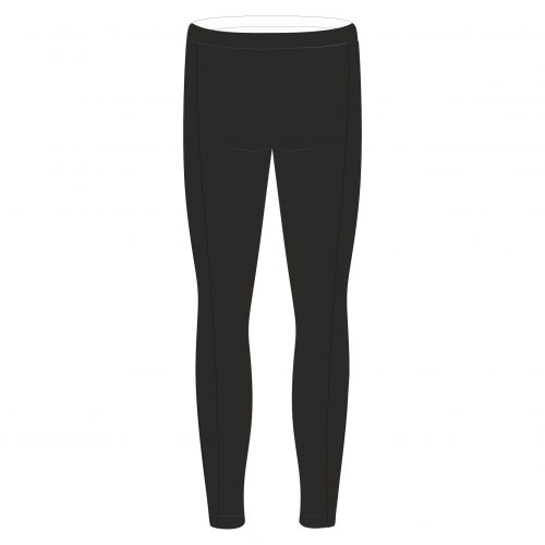 legging de savate boxe francaise personnalisé avbf hexagone combat noir dos