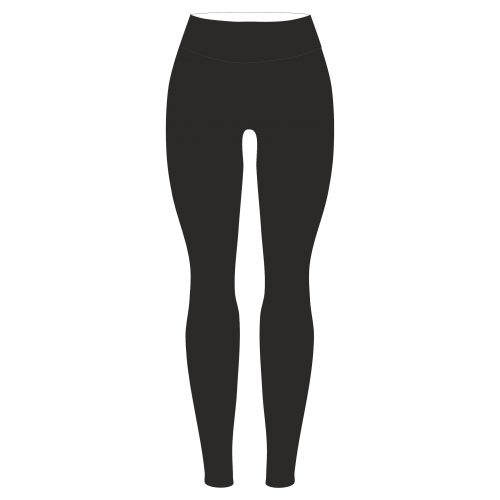 legging de savate boxe francaise modèle femme personnalisé avbf hexagone combat noir dos