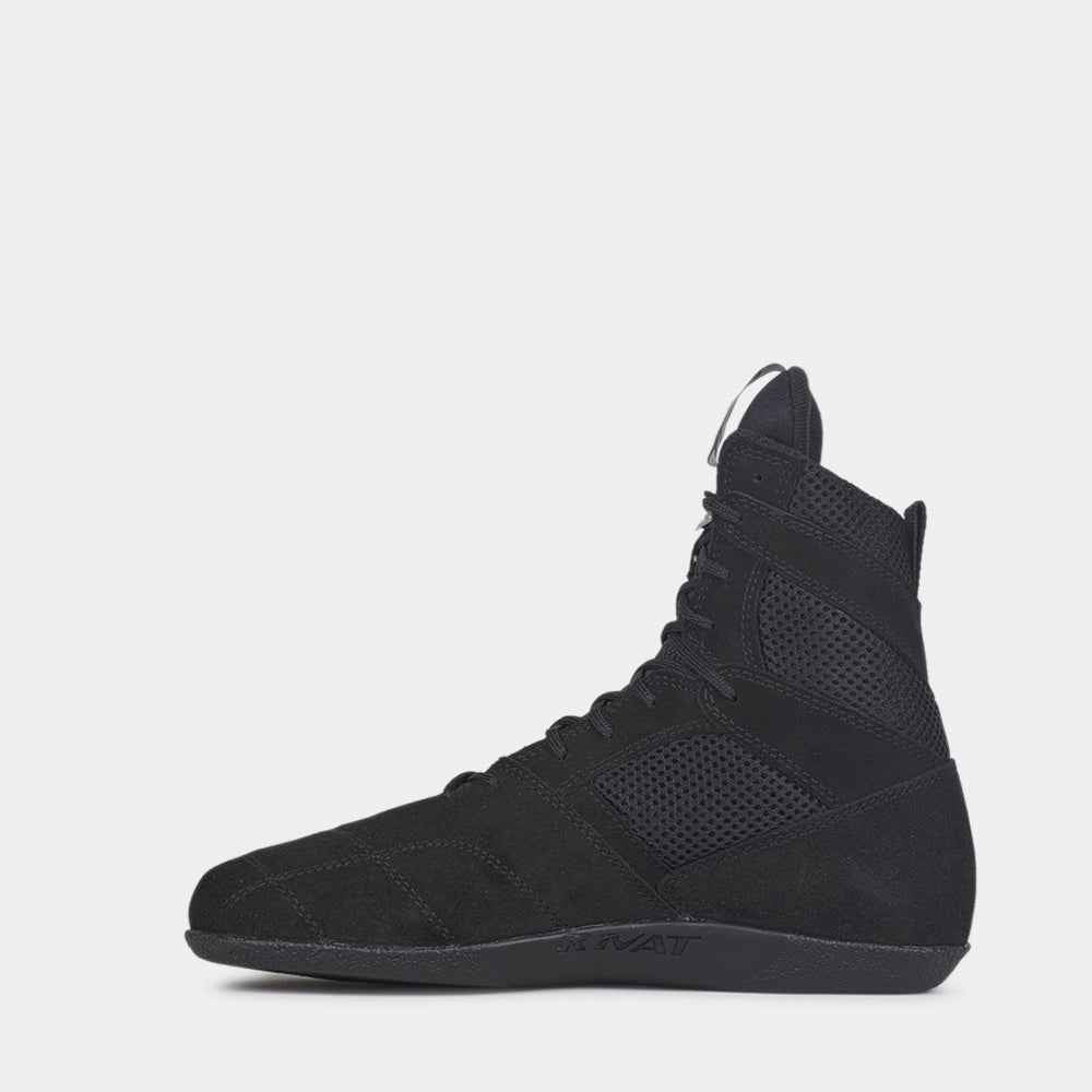 Chaussures de boxe française RIVAT TOP LIGHT - Noir – Image 2