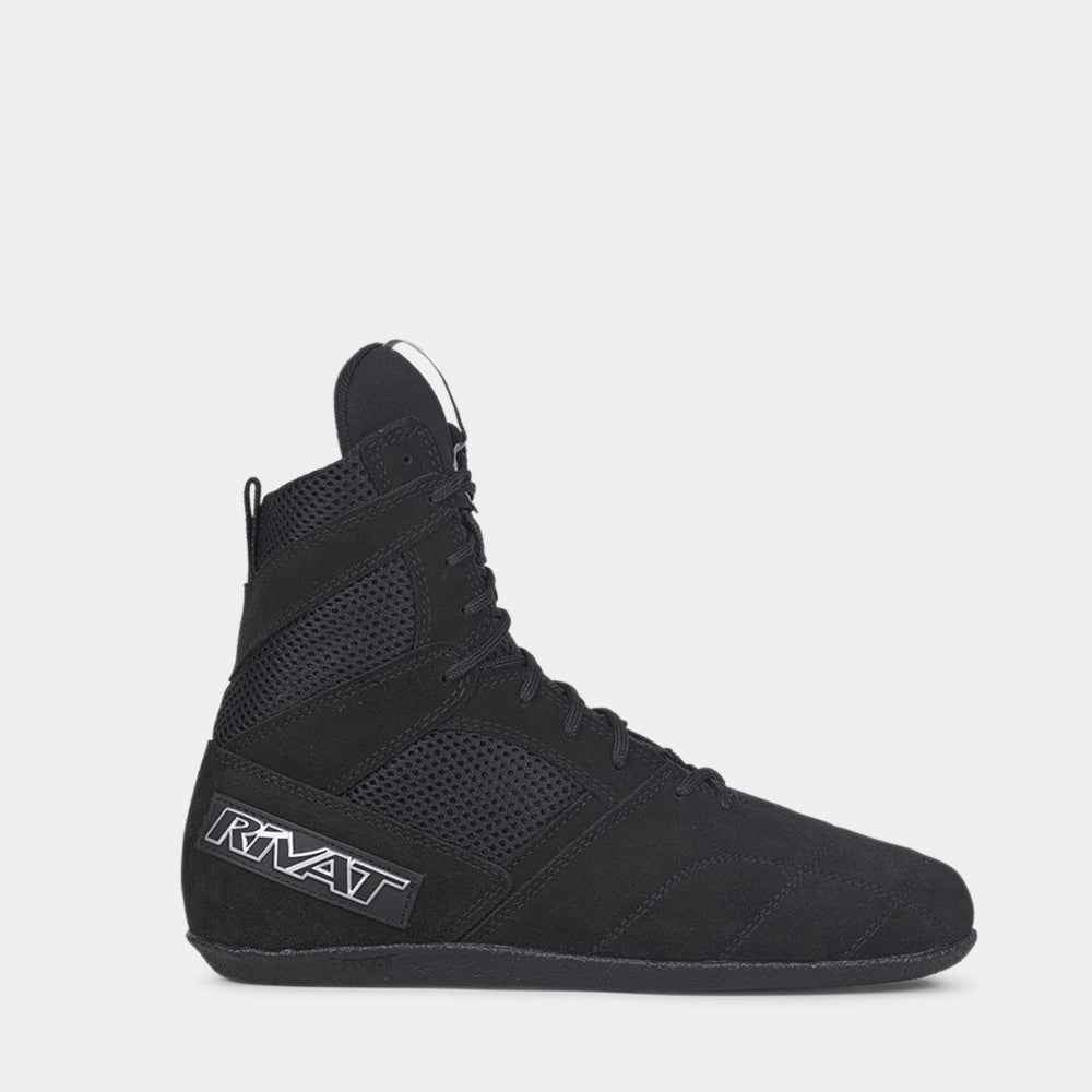 Chaussures de boxe française RIVAT TOP LIGHT - Noir – Image 3