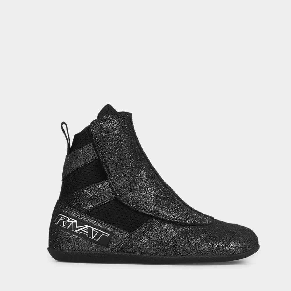 Chaussures de boxe française RIVAT F1 DEVON - Noir brillant – Image 3