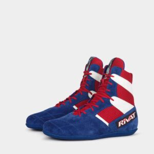 Chaussures de boxe française RIVAT TOP LIGHT – Bleu / Blanc / Rouge