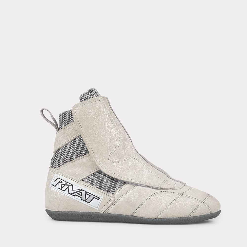 Chaussures de boxe française RIVAT F1 DEVON - Blanc brillant – Image 3