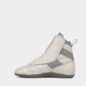 Chaussures de boxe française RIVAT F1 DEVON – Blanc brillant