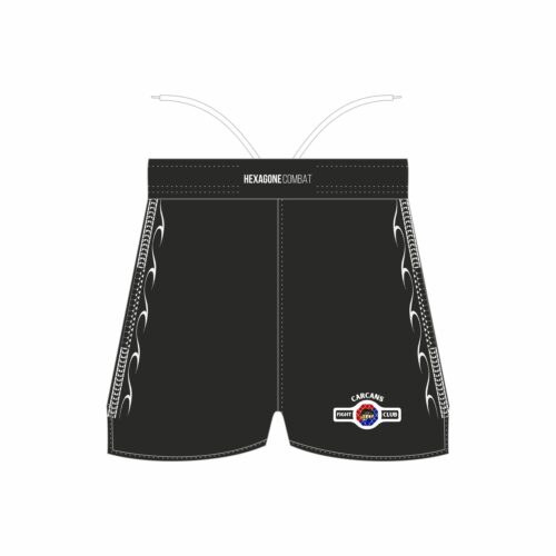 Short de MMA personnalisé Carcans Fight Club Noir face