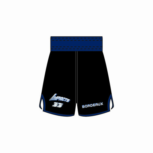 Short de Boxe Anglaise personnalisé Impacts 33 dos