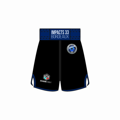 Short de Boxe Anglaise personnalisé Impacts 33 face