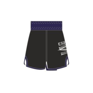 Short de Boxe Anglaise  EBC – Noir et bleu