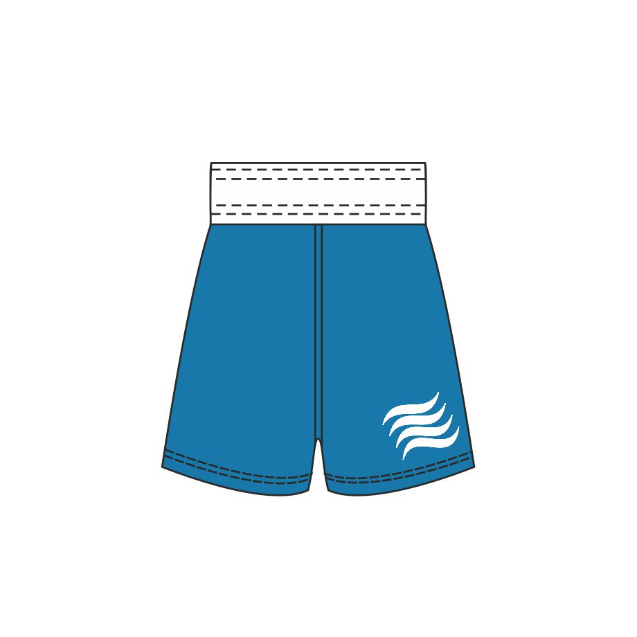 short-reversible-bleu-boxe-anglaise-personnalisé-hexagone-combat