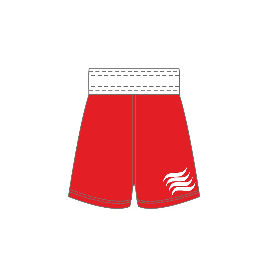 short-reversible-rouge-boxe-anglaise-personnalisé-hexagone-combat