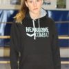 sweat a capuche hexagone combat noir femme