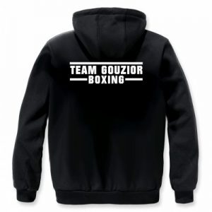 Sweat capuche personnalisé Team Gouzior Boxing