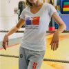 t-shirt liberté savate femme hexagone combat